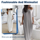 🔥Last Day Promotion 50% OFF✨💃Women's Summer Casual Loose Solid Color Short-Sleeve Long Dress