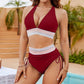 🔥Summer Hot Sale £17.99!!💥50K+ SOLD!-👙High Waisted Tummy Control Color Block Bikini Sets