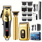 3-Piece Professional Blonde Hair Clipper & Trimmer Kit for Men