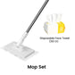 🔥 50% OFF!! ✨🧹🏆#1 Best Seller ⏰💕🌟Flat Mop with Stainless Steel Handle, come with Reusable Washable Mop Cloths