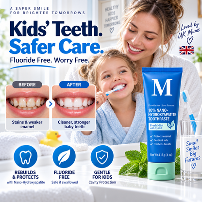 🦷 Fluoride-free toothpaste with nano-hydroxyapatite