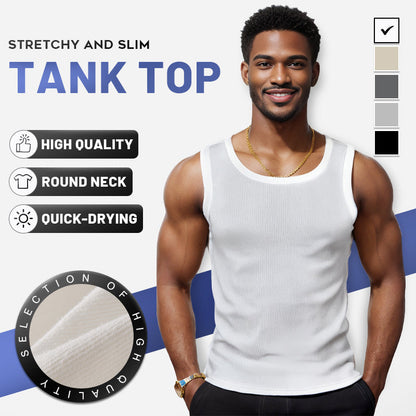 🎁50% OFF Sale🎽Round Neck Quick-Drying Stretchy Slim Tank Top