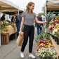 👖50% OFF NOW! Women's High‑Waisted Elastic Pants with Zipper Pockets – Stretchy Wrinkle‑Resistant Cropped Trousers, Casual Work Travel Slim Fit Pants for Daily Outdoor Activities