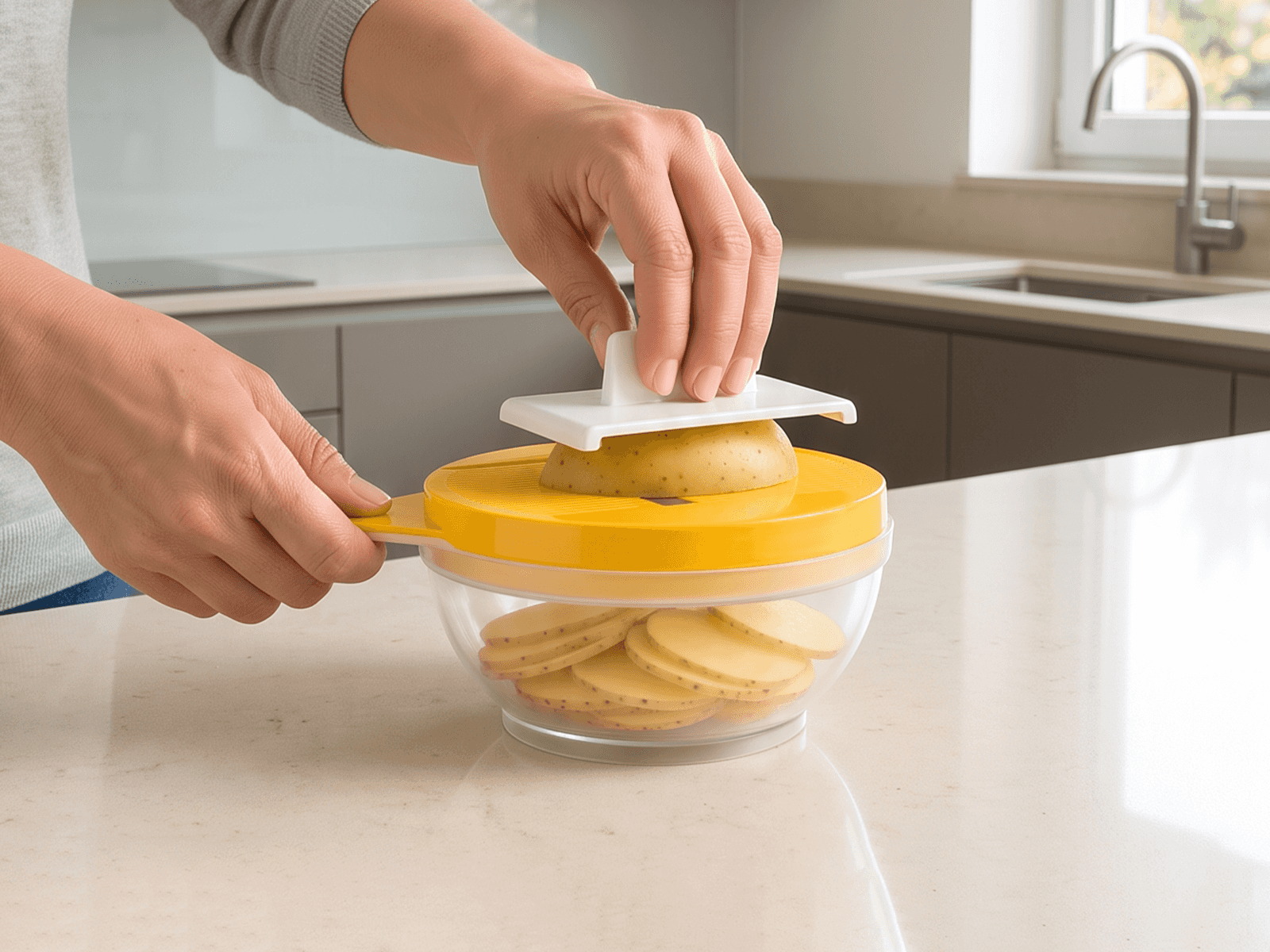 Slice ingredients evenly