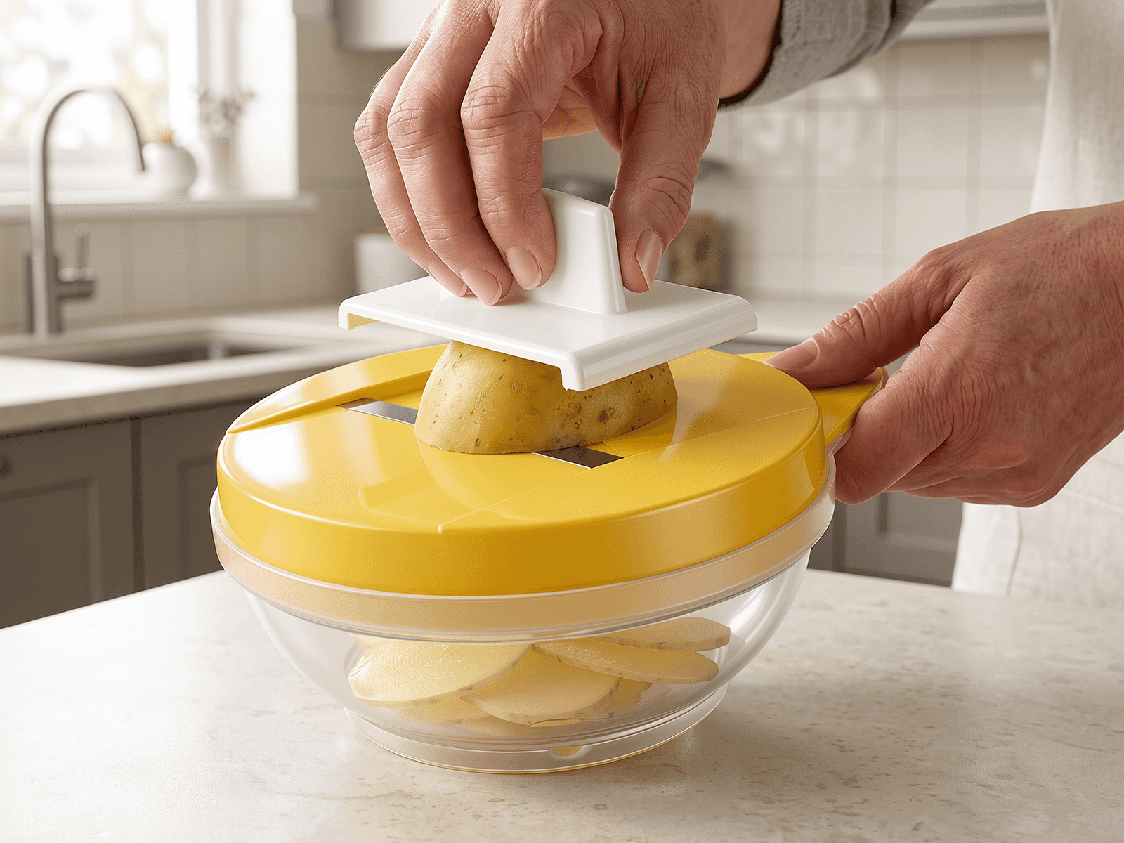 Safety holder used with the slicer