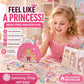 👑 50% OFF NOW! 🎨 Princess Makeup & Diamond Painting Craft Kit – Mess-Free Paper Play, Realistic Fun for Girls ✨