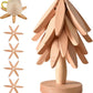 💖Venta limitada 50% de descuento💖Posavasos aislantes Posavasos de madera maciza con forma de árbol de Navidad