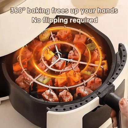 50% OFF🥩316 Stainless Steel Multi-Function Air Fryer Roasting Rack Set 🍤