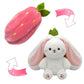 🐇 Easter Sale: 50% OFF！！💥Strawberry Bunny Transformed into Little Rabbit🎀 Fruit Doll Plush Toy🐰