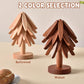 💖Venta limitada 50% de descuento💖Posavasos aislantes Posavasos de madera maciza con forma de árbol de Navidad