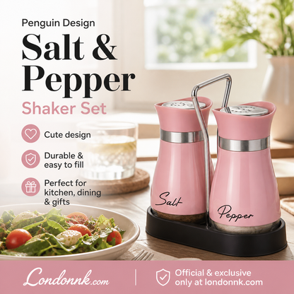 🐧 50% OFF NOW! 🧂 Penguin Design Salt & Pepper Shaker Set – Cute design, durable & easy to fill – Perfect for kitchen, dining & gifts ✨