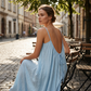 💃LAST DAY SAEL 50% OFF!!✨Women's Solid Color Backless Cami Dress💕