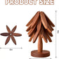 💖Venta limitada 50% de descuento💖Posavasos aislantes Posavasos de madera maciza con forma de árbol de Navidad