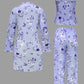 Comfy 3-Piece Pajama Set – Robe, Camisole & Long Pants
