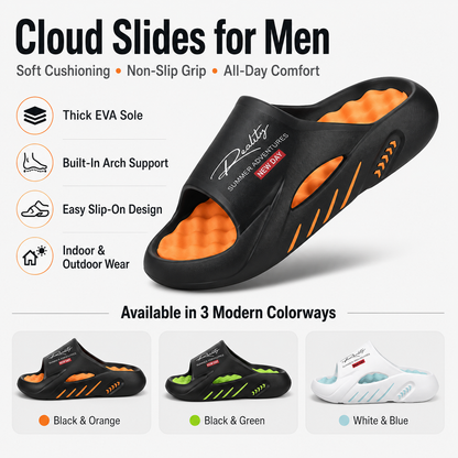 🥳SUMMER HOT SALE🥳💞50K+ SOLD!💥50% OFF! 🔥Non-Slip Thick Sole Cloud Slides for Men