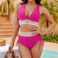 🔥Summer Hot Sale £17.99!!💥50K+ SOLD!-👙High Waisted Tummy Control Color Block Bikini Sets