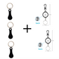 2 Pieces Stainless Steel Shopping Trolley Token Keyrings