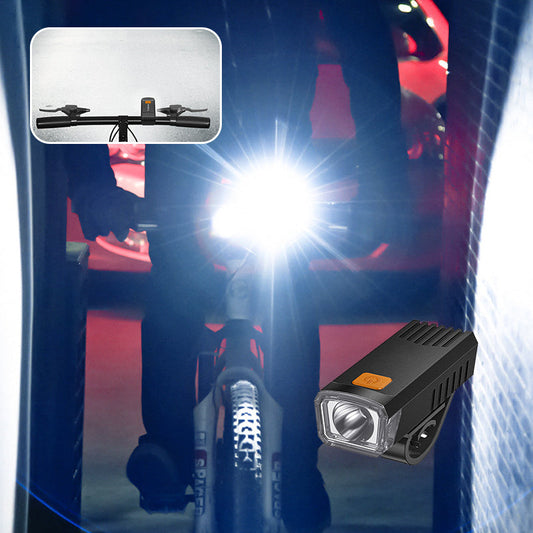 💥 BUY 1 GET 1 FREE! 🚴‍♂️ LED Waterproof Rechargeable Bike Headlight with Clip – Bright & Durable ✨