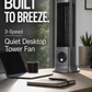 ☀️3-Speed Quiet Desktop Tower Fan