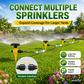 🏡 Last Day Special Price £9.99 !🏆 BUY 1 GET 1 FREE✨360° Rotation Auto Irrigation System Garden Lawn Sprinkler Patio