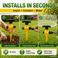 🏡 Last Day Special Price £9.99 !🏆 BUY 1 GET 1 FREE✨360° Rotation Auto Irrigation System Garden Lawn Sprinkler Patio