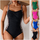 🔥LIMITED TIME 50% OFF!🩱Ruched One-Piece Swimsuit – Tummy Control & Twisted Front Design