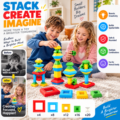 Creative Building Pyramids Stacking Blocks