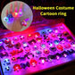 🔥🎃Spooky Season Hot Sale 50% OFF:£10.99‼️✨LED Light Halloween Glowing Ring 💍| Flashing Light‑Up Party Favor for Halloween Night👻
