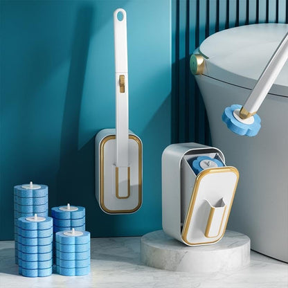 🔥NEW YEAR SALE£17.99!!⚡50K+ SOLD!🚽💦Disposable Replacement Wall-Mounted Innovative Toilet Brush Set✨