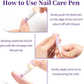 💜BUY 1 GET 1 FREE!!💜2 in 1 Cuticle Oil Pusher Pen with Ceramic Tip, Nail Cuticle Remover Nail Care Pen Tool for Dry Damaged Nails Hangnails Moisturize Polish Brighten