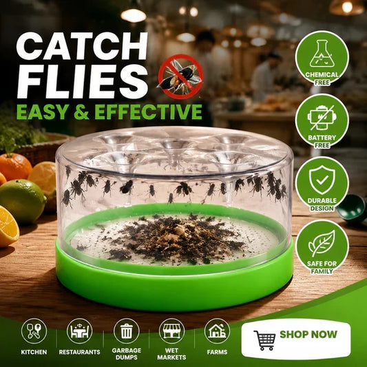 🏆Flash Sale⚡50K+ SOLD! Almost Gone-💥🔌✅ Reusable fly trap—no electricity, no poison! 🏠 Safe to use in the kitchen and around children and pets.