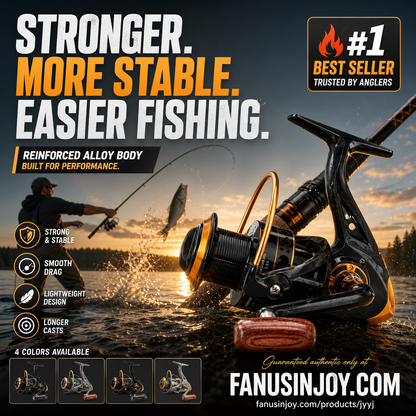 🎣TODAY ONLY ALL-🔥TIME LOW PRICE！🎣Must-have tool for all fishing lovers！Baitrunner Spinning Fishing Reel, Dual Brake System Smooth Silent Spinning Reel, Heavy Duty Sturdy Durable Saltwater Freshwater Reel for Lake River Shore Boat Fishing