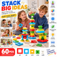 Creative Building Pyramids Stacking Blocks