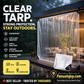 🛡️🌧️Heavy Duty Weatherproof Clear Tarps 14 Mil
