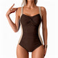 🔥LIMITED TIME 50% OFF!🩱Ruched One-Piece Swimsuit – Tummy Control & Twisted Front Design
