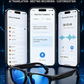 📢📢50% OFF !!!⏰AI smart glasses with ChatGPT, 8 MP camera and HD 1200P 4K video recording, real-time translation in over 160 languages, Bluetooth 5.4, HiFi audio and music control, smart sunglasses with video recording for on the go
