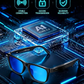 📢📢50% OFF !!!⏰AI smart glasses with ChatGPT, 8 MP camera and HD 1200P 4K video recording, real-time translation in over 160 languages, Bluetooth 5.4, HiFi audio and music control, smart sunglasses with video recording for on the go