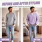 ✨ 50% OFF – Men's Layered-Look Waffle T-Shirt | Comfortable everyday style with elegant texture 👚