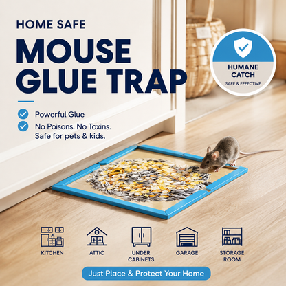 ⏳🔥LIMITED-TIME 50% OFF! ⏰Mouse Glue Trap Indoor Use for Home