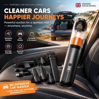 ⚡ Portable Handheld Car Vacuum Cleaner — 120W Cordless Mini Vac with 20000Pa Suction