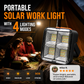 🔥🎁Hot Sale 50% OFF💡Portable Solar Work Light with 4 Lighting Modes