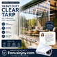🛡️🌧️Heavy Duty Weatherproof Clear Tarps 14 Mil