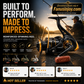 🎣TODAY ONLY ALL-🔥TIME LOW PRICE！🎣Must-have tool for all fishing lovers！Baitrunner Spinning Fishing Reel, Dual Brake System Smooth Silent Spinning Reel, Heavy Duty Sturdy Durable Saltwater Freshwater Reel for Lake River Shore Boat Fishing