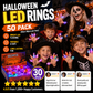 🔥🎃Spooky Season Hot Sale 50% OFF:£10.99‼️✨LED Light Halloween Glowing Ring 💍| Flashing Light‑Up Party Favor for Halloween Night👻