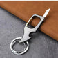 Multifunctional pendant bottle opener metal double ring key chain