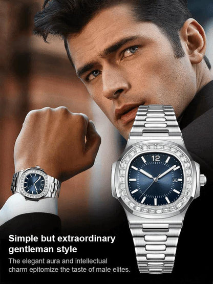 🎁Hot Sale 50% OFF⏳British Style Square Luxury Waterproof Quartz Watch for Men