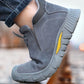 Lightweight Steel Toe Abrasion-Resistant Ankle Work Shoes