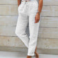 🌸LAST DAY SPECIAL PRICE: 🔥￡17.99!!🔥🌸Women's  Elastic Waist Cotton Linen Casual Pants