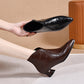 Women's Fashion Chunky Heel Pointed Toe Boots