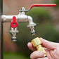 🔥 Hot sale 50% OFF🔥Universal Stainless Steel Double Outlet Garden Water Faucet